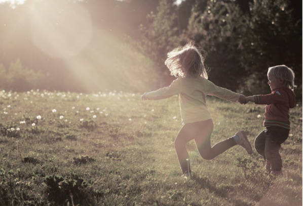 Running children
